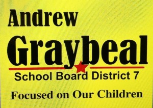 Andrew Graybeal Yard Sign