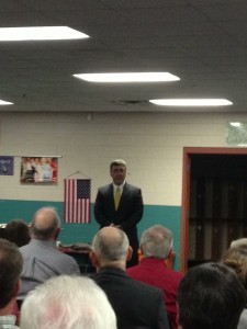 Greg McMillan speaking to the Halls Republican Club on 2/17/2014