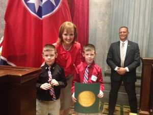 Speaker of TN House of Representatives Beth Harwell with the Meade brothers