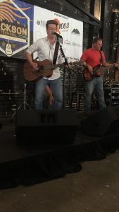Aaron Tracy performing in Knoxville