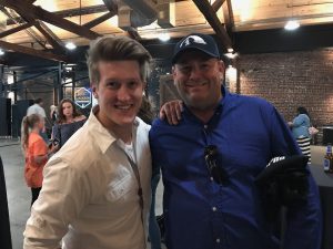Aaron Tracy following the 6/25/2017 performance in Knoxville with Brian Hornback