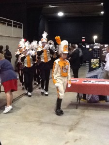 Beginning the entertainment was the UT Pride of the Southland Band. They made a GRAND entrance.