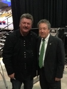 Joe Diffie with Duncan Chief of Staff Bob Griffits. 
