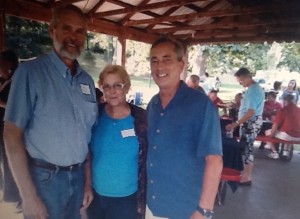 Commissioner Dave Wright along with his wife with Commissioner Bob Thomas