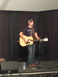 Shaun Abbott performing at the TVA&I Fair on 9-17-2015