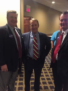 Left to Right, Lou Moran III, Candidate Hugh Nystrom and Republican Knox County Law Director Candidate Nathan Rowell