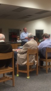 Commissioner Brad Anders speaking to the Karns Republican Club