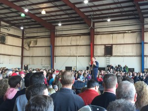 The Knoxville Rubio crowd as Former Congressman Zach Wamp begins the program.