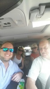 Yesterday afternoon Tuesday April 26, Justin's parents Knox Co Sheriffs Office Chief Eddie and Mrs. Pat Biggs drove Heather and Justin to McGhee Tyson airport. 