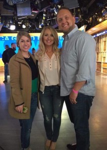 Heather and Justin with GMA Producer Amy