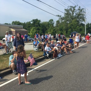 Thousands line the parade route 