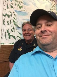 Knox County Sheriff Jimmy "J.J." Jones and Brian Hornback at a recent Center City Conservatives Republican Club