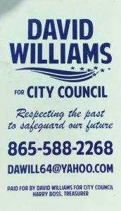 David Williams, City Council District Two