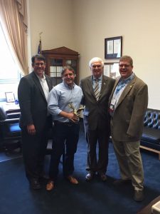 Toby Compton (President ABC) Clay Crownover with ABC, Congressman Duncan and David Stansell of Stansell Electric Co