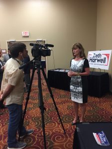 TN Speaker of the House Beth Harwell speaking to the media 