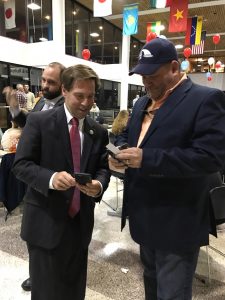 When Congressman Chuck Fleischman allows you to photograph his cell phone material 