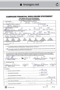 Campaign Financial Disclosure 7/14/2017