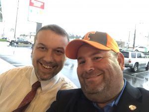 Justin Cornett, Loudon County Libertarian Chairman and I 