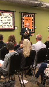 Hammond speaking at the Council West Knox County Homeowners on April 3rd