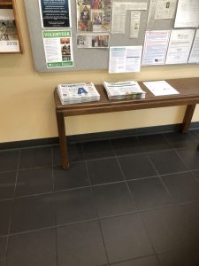 Two weekly FREE publications for you to pickup as you enter the doors. 