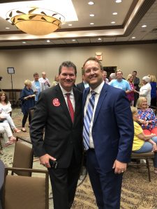 Biggs with Republican candidate for Knox County Commission at Large Seat 10 Larsen Jay.