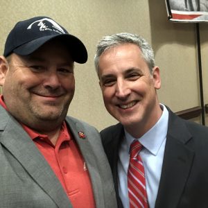 Republican candidate for Knox County Circuit Court Clerk Charlie Susano and I before his victory speech