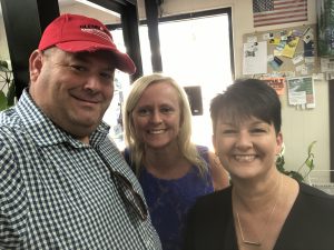 Brian Hornback, Jackie Raley of the Knox County Property Assessors office and Kim Glenn