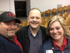 Republican State Executive Committeewoman Amy Jones, her husband Bill and I 