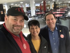 Sheriff Tom Spangler, Kim Glenn and myself as we left. 