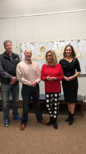 Bruce McCamish, Bobby Horner (son of Former County Commissioner Mary Lou Horner) Clerk Witt and Rebecca Muth.