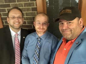 Justin Biggs Knox County Commissioner at Large Seat 11, Adam Brown and myself before the budget address 