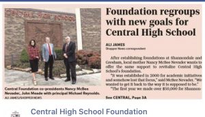 screenshot also from Knox County’s Central High School Foundation website. 
