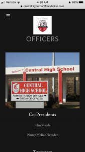 A screenshot from Knox County’s, Central High School Foundation website 