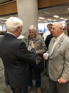 My former Congressman talking to Broadus Hubbs and Wayne Sellers 