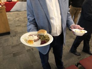 Randy Pace showing his plate
