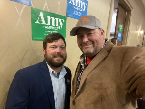 Jay Clark and I after the Amy Klobuchar event