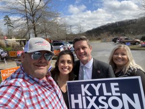 myself, Rachel and Knox County Criminal Court Judge Kyle Hixson and Maddie Tuggle at New Harvest Park Early Voting Center on the last day of Early Voting 2/25/2020