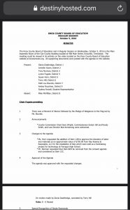 October 5, 2016 - KNOX County School Board Meeting Minutes 