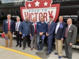 Loudon Property Assessor Mike Campbell, McNally, Loudon County Mayor Buddy Bradshaw, Loudon County Trustee Chip Miller, Speaker Sexton, Rep. Lowell Russell, Rep. Kent Calfee and Loudon Mayor Jeff Harris 