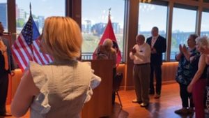 Lily Biggs (Justin and Heather’s daughter) led the Pledge and introduced Knox County Mayor Glenn Jacobs