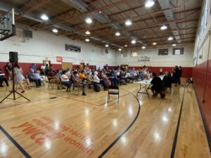 most of the crowd at the July 29, 2021 LWV City Council Candidate Forum