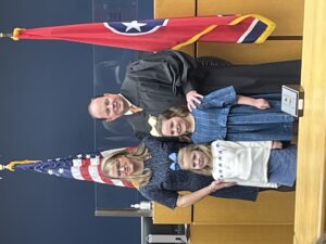 Judge Davis and his young family 